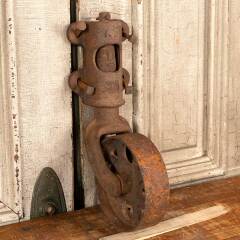 #10917 - Antique&nbsp;Cast&nbsp;Iron&nbsp;Factory&nbsp;Cart&nbsp;Caster&nbsp;Wheel&nbsp;image