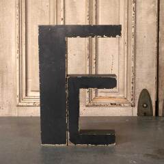 #11105 - Art&nbsp;Deco&nbsp;Metal&nbsp;Building&nbsp;Sign&nbsp;Letter&nbsp;