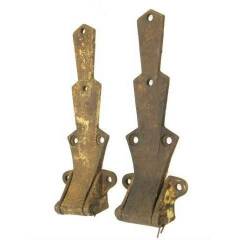 #14012 - Antique&nbsp;Iron&nbsp;Industrial&nbsp;Hinges&nbsp;image
