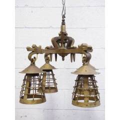 #14796 - Vintage&nbsp;Arts&nbsp;&&nbsp;Crafts&nbsp;Chandelier&nbsp;image