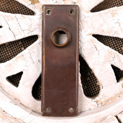 #16476 - Antique&nbsp;Bronze&nbsp;Doorknob&nbsp;Backplate&nbsp;image