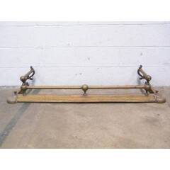 #16591 - Antique&nbsp;Brass&nbsp;Fireplace&nbsp;Fender&nbsp;image