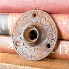 #18911 - Antique&nbsp;Ornate&nbsp;Cast&nbsp;Iron&nbsp;Doorknob&nbsp;Rosette&nbsp;image