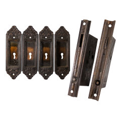 #22860 - Russell&nbsp;&&nbsp;Erwin&nbsp;Warwick&nbsp;Pocket&nbsp;Door&nbsp;Hardware&nbsp;Set&nbsp;image