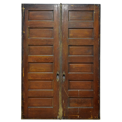#23795 - 62x90&nbsp;Salvaged&nbsp;Oak&nbsp;Pocket&nbsp;Doors&nbsp;image