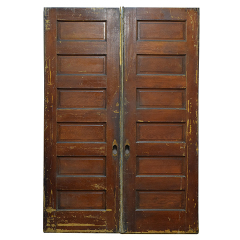 #23796 - 62x90&nbsp;Salvaged&nbsp;Oak&nbsp;Pocket&nbsp;Doors&nbsp;image