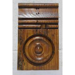 #23893 - Pine&nbsp;Rosette&nbsp;Trim&nbsp;Block&nbsp;image