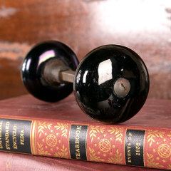 #25343 - Antique&nbsp;Black&nbsp;Porcelain&nbsp;Doorknob&nbsp;Set&nbsp;image