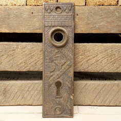#26219 - Antique&nbsp;Lockwood&nbsp;Doorknob&nbsp;Backplate&nbsp;image