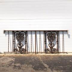 #26905 - Salvaged&nbsp;Ornate&nbsp;Vintage&nbsp;Cast&nbsp;Iron&nbsp;Railing&nbsp;image