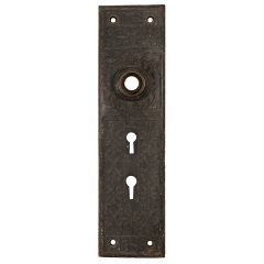#26973 - Antique&nbsp;Lockwood&nbsp;Entry&nbsp;Doorknob&nbsp;Backplate&nbsp;image
