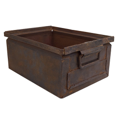 #27638 - Vintage&nbsp;Industrial&nbsp;Metal&nbsp;Container&nbsp;image