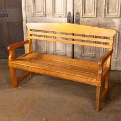 #28692 - Solid&nbsp;Oak&nbsp;Wood&nbsp;Bench&nbsp;image