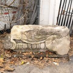 #3104 - Salvaged&nbsp;Carved&nbsp;Stone&nbsp;Architectural&nbsp;Ornament&nbsp;image
