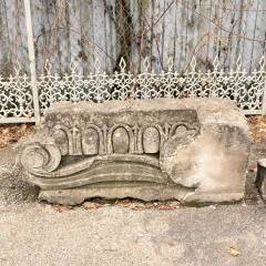 #3106 - Salvaged&nbsp;Carved&nbsp;Stone&nbsp;Architectural&nbsp;Ornament&nbsp;image
