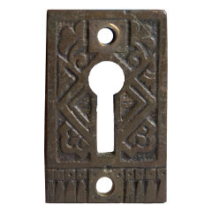 #32121 - Antique&nbsp;Brass&nbsp;Keyhole&nbsp;Escutcheon&nbsp;image