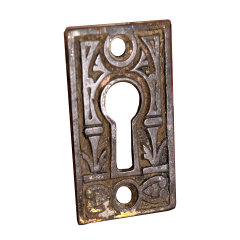 #32847 - Antique&nbsp;Brass&nbsp;Keyhole&nbsp;Escutcheon&nbsp;image