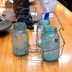 #34012 - Antique&nbsp;Metal&nbsp;Wire&nbsp;Mason&nbsp;Jar&nbsp;Canning&nbsp;Caddy&nbsp;image