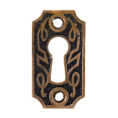 #34357 - Ornate&nbsp;Brass&nbsp;Keyhole&nbsp;Escutcheon&nbsp;image