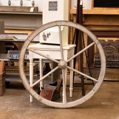 #36183 - Salvaged&nbsp;Round&nbsp;Wood&nbsp;Window&nbsp;image