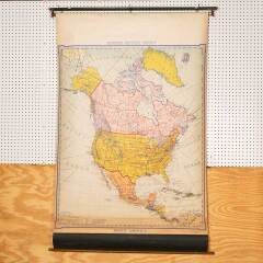 #37432 - Vintage&nbsp;Classroom&nbsp;Map&nbsp;of&nbsp;North&nbsp;America&nbsp;image