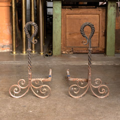 #37582 - Wrought&nbsp;Iron&nbsp;Fireplace&nbsp;Andirons&nbsp;image