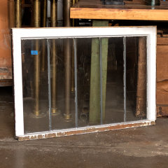 #37949 - 40x28&nbsp;Antique&nbsp;Leaded&nbsp;Glass&nbsp;Window&nbsp;Sash&nbsp;image