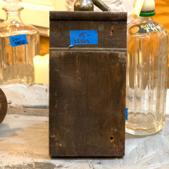 #38502 - Salvaged&nbsp;Interior&nbsp;Door&nbsp;Trim&nbsp;Oak&nbsp;Plinth&nbsp;Block&nbsp;image