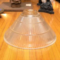 #38549 - Salvaged&nbsp;Ribbed&nbsp;Glass&nbsp;Light&nbsp;Shade&nbsp;image