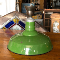 #39150 - Salvaged&nbsp;Porcelain&nbsp;Enameled&nbsp;Industrial&nbsp;Light&nbsp;image