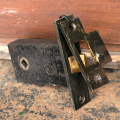 #39174 - Salvaged&nbsp;Mortise&nbsp;Latch&nbsp;and&nbsp;Strike&nbsp;image