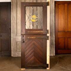 #39684 - 32x82&nbsp;Dutch&nbsp;Door&nbsp;with&nbsp;Leaded&nbsp;Glass&nbsp;Panel&nbsp;image
