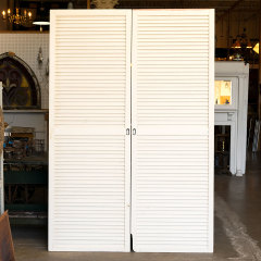#39740 - Pair&nbsp;of&nbsp;Salvaged&nbsp;Louvered&nbsp;Door&nbsp;Panels&nbsp;image