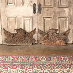 #40300 - Antique&nbsp;Cast&nbsp;Iron&nbsp;Phoenix&nbsp;Building&nbsp;Ornaments&nbsp;image