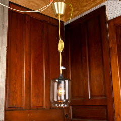#40310 - Modern&nbsp;Glass&nbsp;and&nbsp;Brass&nbsp;Pendant&nbsp;Light&nbsp;image