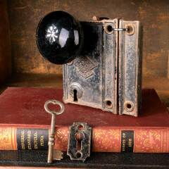 #40605 - Russell&nbsp;&&nbsp;Erwin&nbsp;Rim&nbsp;Lock&nbsp;Door&nbsp;Hardware&nbsp;Set&nbsp;image