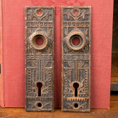 #40636 - Antique&nbsp;Victorian&nbsp;Eastlake&nbsp;Door&nbsp;Backplates&nbsp;image