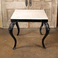 #41073 - Cast&nbsp;Iron&nbsp;Foyer&nbsp;Table&nbsp;with&nbsp;Stone&nbsp;Top&nbsp;image