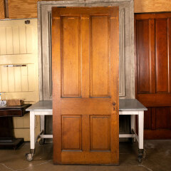 #41475 - 39x91&nbsp;Antique&nbsp;4&nbsp;Panel&nbsp;Interior&nbsp;Wood&nbsp;Door&nbsp;image