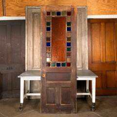 #41680 - 32x96&nbsp;Salvaged&nbsp;Victorian&nbsp;Wood&nbsp;Entry&nbsp;Door&nbsp;image