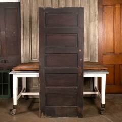 #41900 - 32x79&nbsp;Antique&nbsp;5&nbsp;Panel&nbsp;Pine&nbsp;Interior&nbsp;Door&nbsp;image