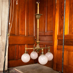 #42258 - Salvaged&nbsp;Antique&nbsp;4&nbsp;Light&nbsp;Chandelier&nbsp;image