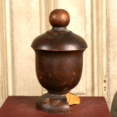 #42324 - Salvaged&nbsp;Antique&nbsp;Oak&nbsp;Newel&nbsp;Post&nbsp;Finial&nbsp;AS&nbsp;IS&nbsp;image