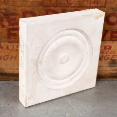 #42697 - Salvaged&nbsp;Painted&nbsp;Wood&nbsp;Rosette&nbsp;Trim&nbsp;Block&nbsp;image