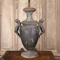 #42743 - Antique&nbsp;Metal&nbsp;&&nbsp;Wood&nbsp;Figural&nbsp;Lamp&nbsp;Base&nbsp;image