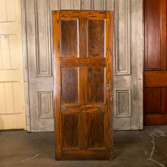 #42779 - 28x70&nbsp;Salvaged&nbsp;6&nbsp;Panel&nbsp;Oak&nbsp;Interior&nbsp;Door&nbsp;image