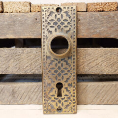 #42959 - Antique&nbsp;Chicago&nbsp;Niles&nbsp;Doorknob&nbsp;Backplate&nbsp;image