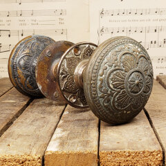#43071 - Antique&nbsp;Brass&nbsp;Corbin&nbsp;Doorknob&nbsp;Set&nbsp;image