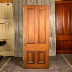 #43099 - 32x80&nbsp;Salvaged&nbsp;Antique&nbsp;4&nbsp;Panel&nbsp;Interior&nbsp;Door&nbsp;image