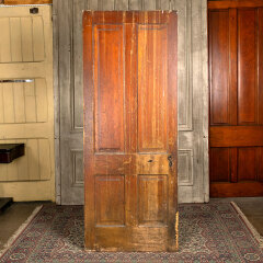 #43105 - 32x82&nbsp;Salvaged&nbsp;Antique&nbsp;4&nbsp;Panel&nbsp;Interior&nbsp;Door&nbsp;image